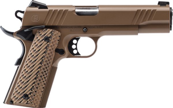 BERSA B1911 45ACP FDE - 5" BBL VZ GRIP W/ SIGHTS 8RD