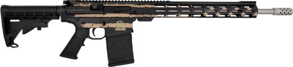 GLFA AR10 RIFLE 308 WIN - 18" S/S BBL DESERT FLAG 10-RDS