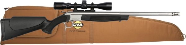 CVA SCOUT TD 45-70 25" - W/BRAKE 3-9X40 SS/BLACK SYN