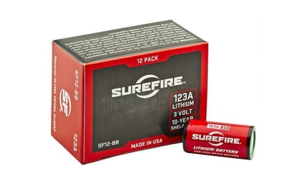 SUREFIRE SF123A LITHIUM 3VOLT BATT 12PK