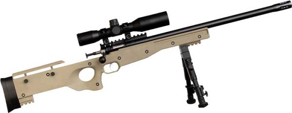 CRICKETT PRECISION RIFLE 22LR - BLUED/FDE THREADED W/SCOPE