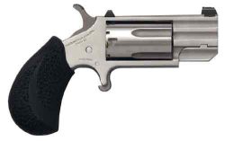NAA "PUG" MINI-REVOLVER 22WMR - 1"HB TRITIUM FNS S/S BLACK SYN