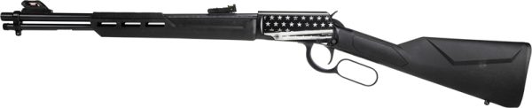 ROSSI RIO BRAVO 22LR LEVER - 18" 15-SHOT BLACK SYN. US FLAG - Image 2