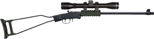 CHIAPPA LITTLE BADGER 22LR - 1/2X28" TB BLACK/ODG W/4X20..