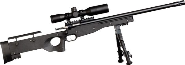 CRICKETT PRECISION RIFLE 22LR - BLUED/BLACK THREADED W/SCOPE