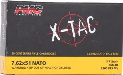 PMC 7.62x51 (7.62 NATO) 147GR - FMJ-BT 20RD 25BX/CS