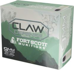 FORT SCOTT 9MM LUGER 115GR - CLAW DEFENSE FN 20RD 25BX/CS